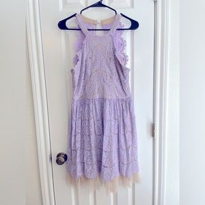 Francesca’s M women’s special occasion dress, halter and open back.